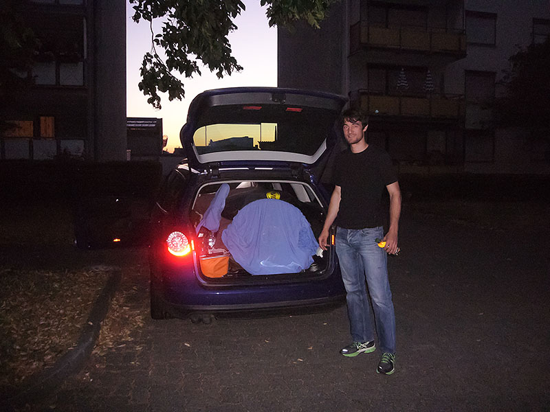 Wie immer starten wir früh am Morgen ...