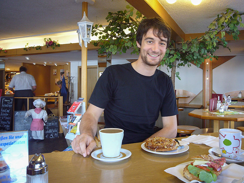 ... und frühstücken in Nesselwang