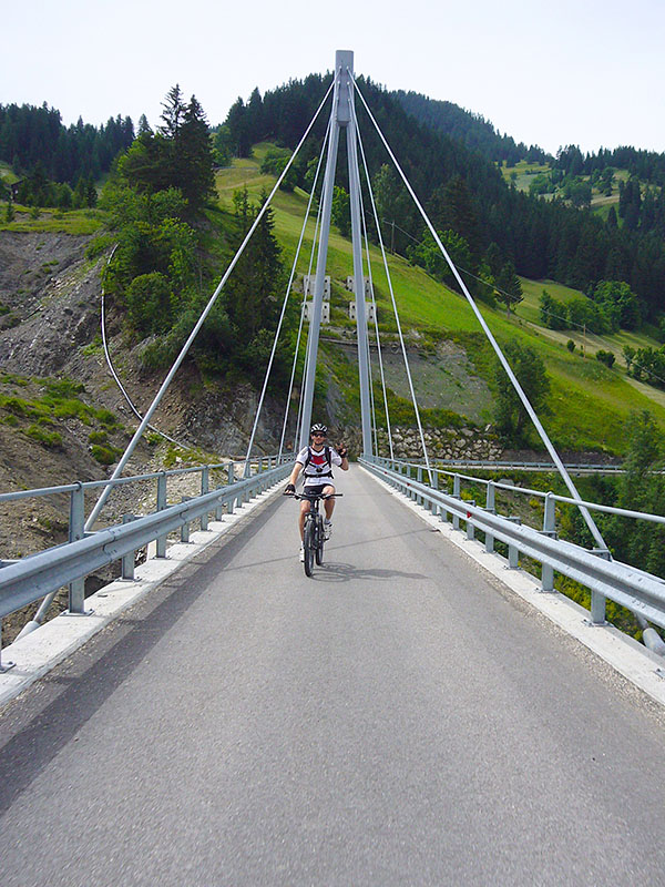Abfahrt nach St. Leonhard, um die Startunterlagen für den Marathon abzuholen