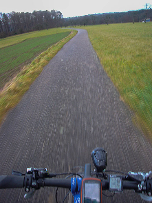 ... also breche ich die Tour ab, Regen bei 4°C ist nicht gerade angenehm