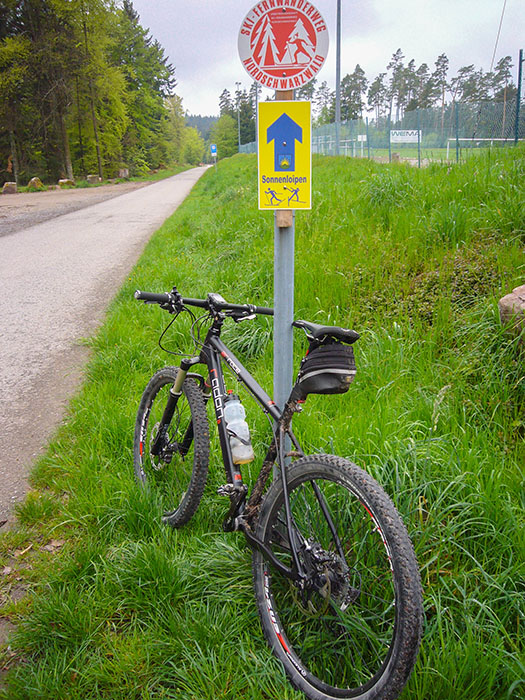 Weiter geht es auf der Sonnenloipe, zum Glück ohne Schnee ;-)