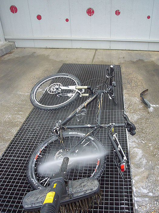 ... um in Reichenbach endlich mal mein Fahrrad grob zu säubern