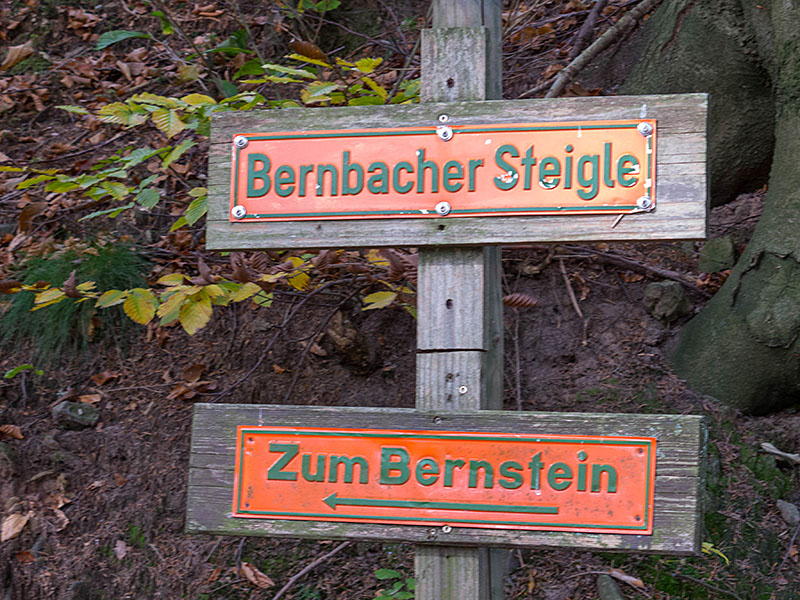 ... und quälende Steigungen - ich bin dann doch einen anderen Weg gefahren, das Bernbacher Steigle kenne ich ;-)