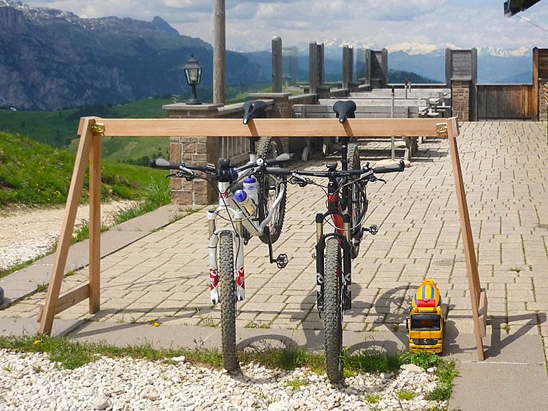 Die Räder parken ...