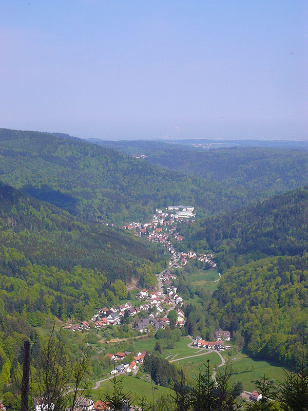 Blick auf Bad Herrenalb von der anderen Seite