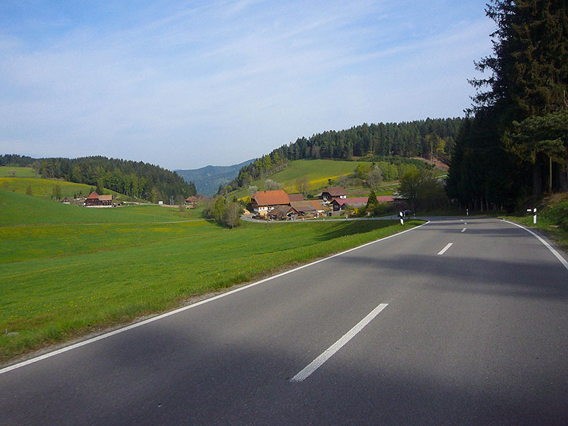 Jetzt geht es 500 Höhenmeter bis nach Hornberg hinunter