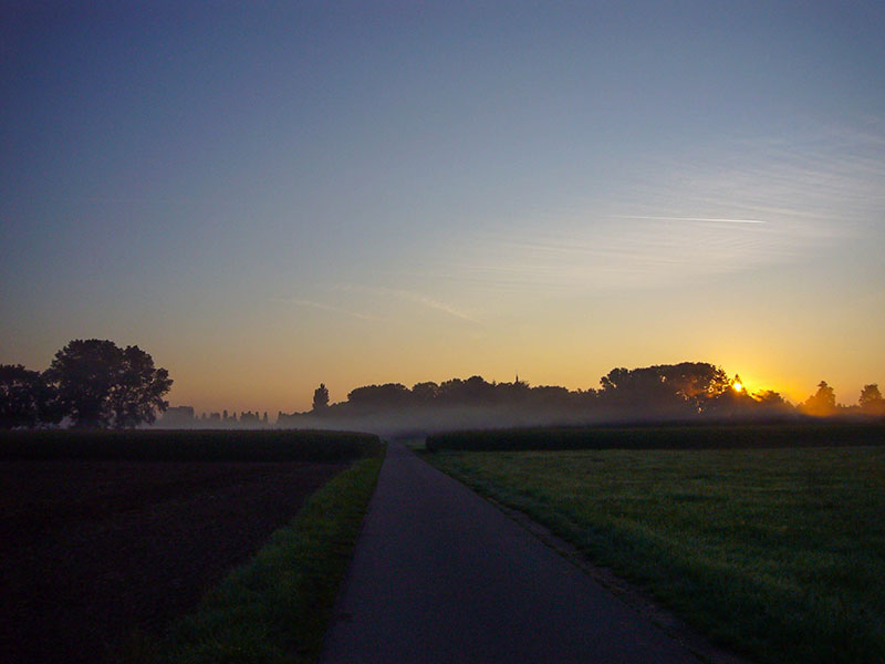 Sonnenaufgang bei Rüppurr