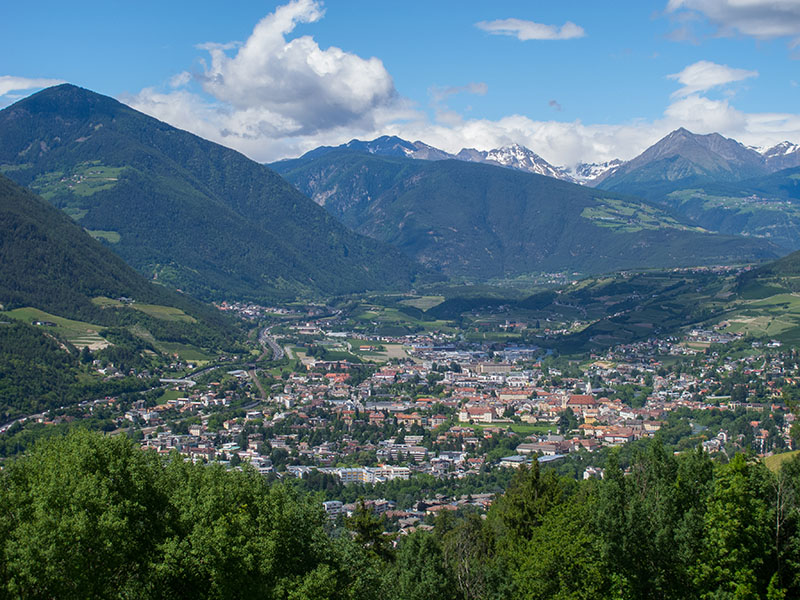 Blick zurück auf Brixen
