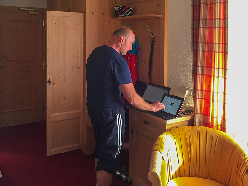Reini wie immer am Arbeiten ;-)