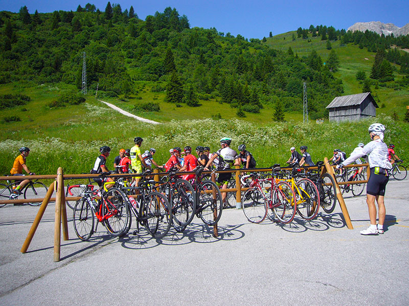 Auf dem Passo Campolongo