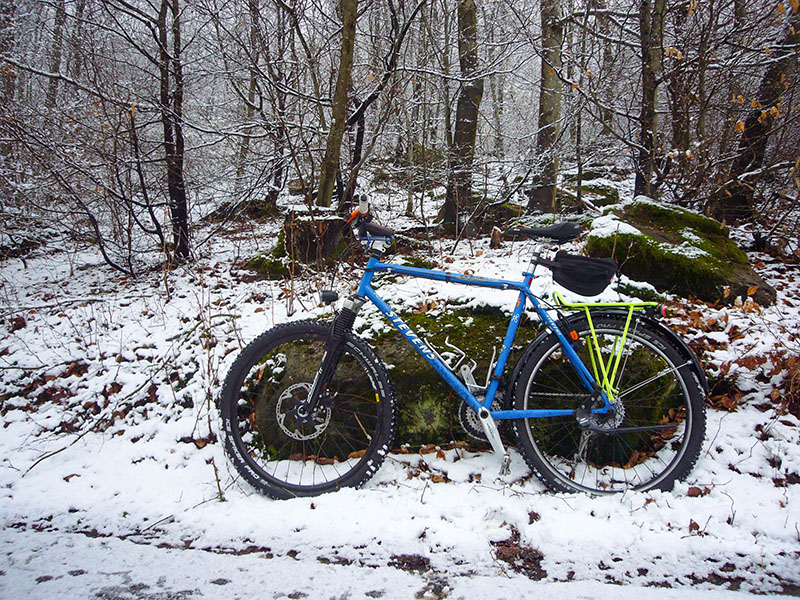 Heute war endlich mal Gelegenheit, das Winterbike auszuführen