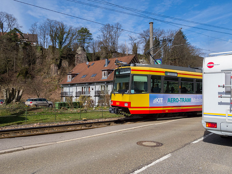 Bahnübergang in Bad Herrenalb