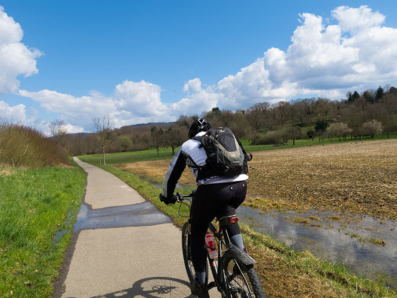 Gegen den Wind Richtung Ettlingen