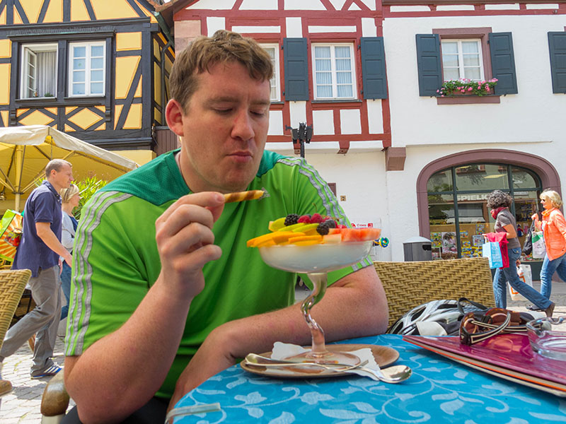 Endlich das verdiente Eis in Ettlingen