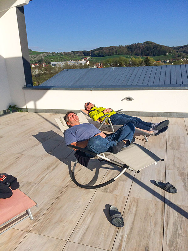 Björn kommt zu Besuch und wir relaxen in der Sonne