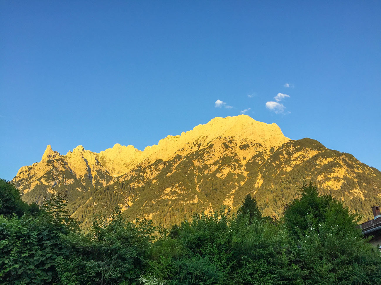 Alpenglühen am Abend 