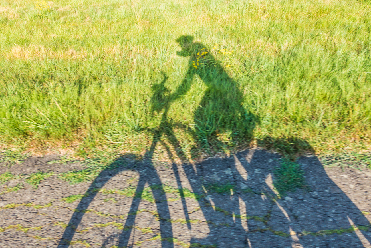 Mein Schatten überholt mich ;-)