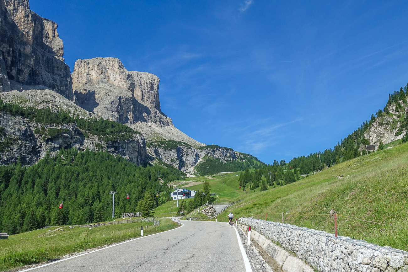 Auffahrt zum Grödner Joch