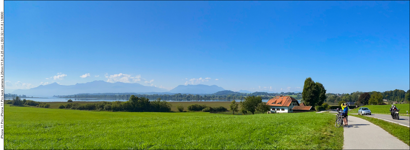 ... sind unterschiedlich weit vom See entfernt