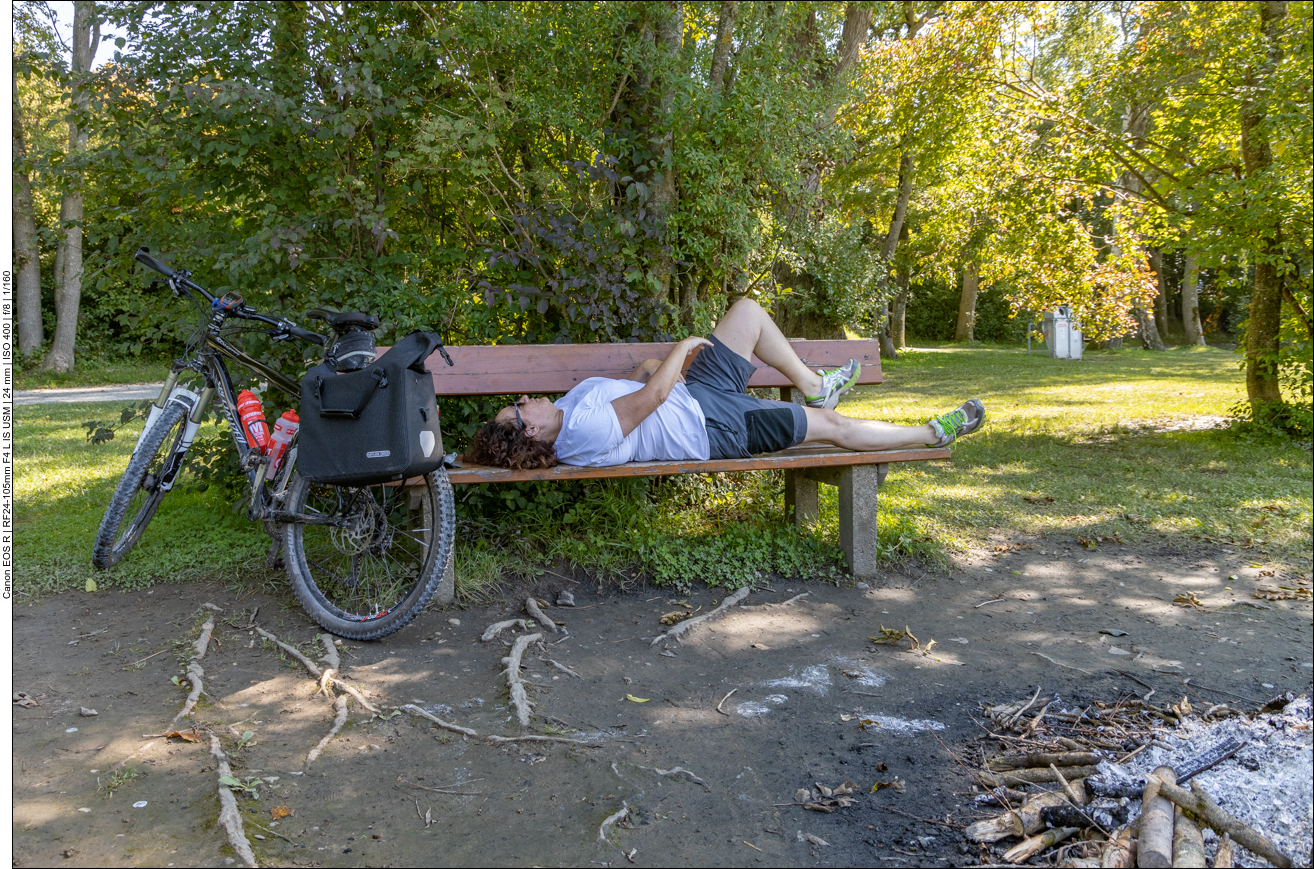 Hier Entspannung für die Beine ...