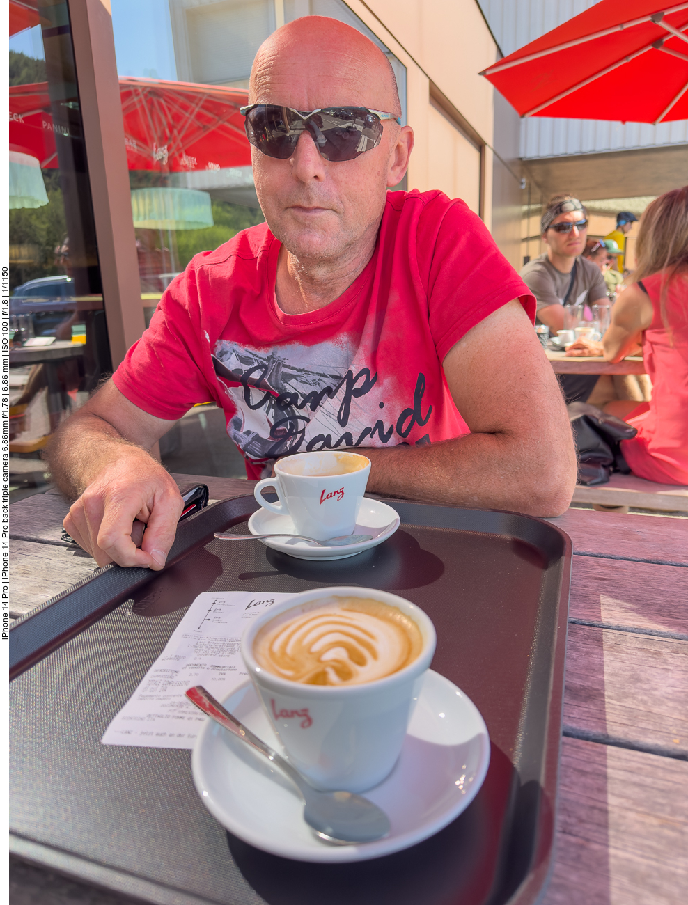 Zweiter Stopp im Pustertal mit Milchkaffee ... 