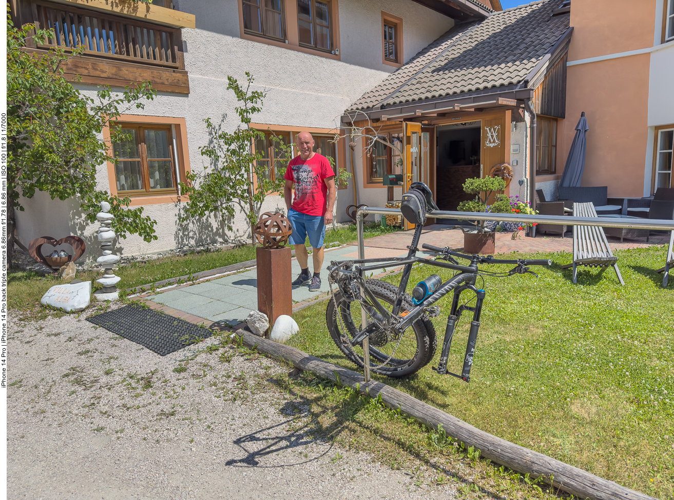 Das Mountainbike ist noch zerlegt, aber wir werden es leider nicht brauchen 