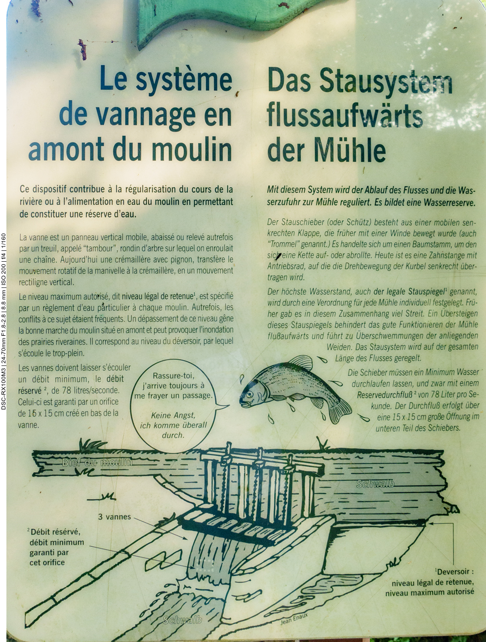 Wasserregulierung an der Eschviller Mühle 