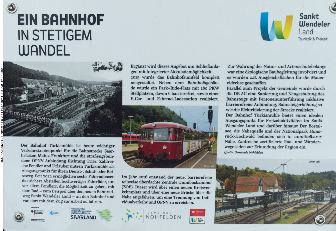 Infos zum Bahnhof Türkismühle 