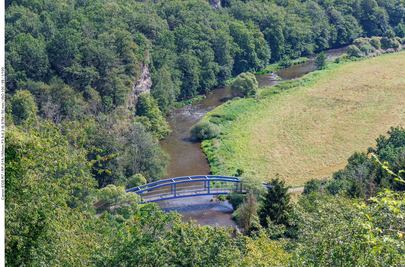 Die Nahebrücke von oben