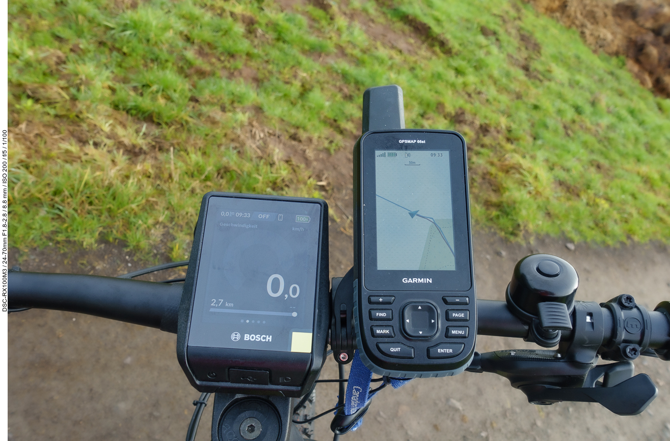 Bosch Nyon und mein Garmin GPSMap 66 ST