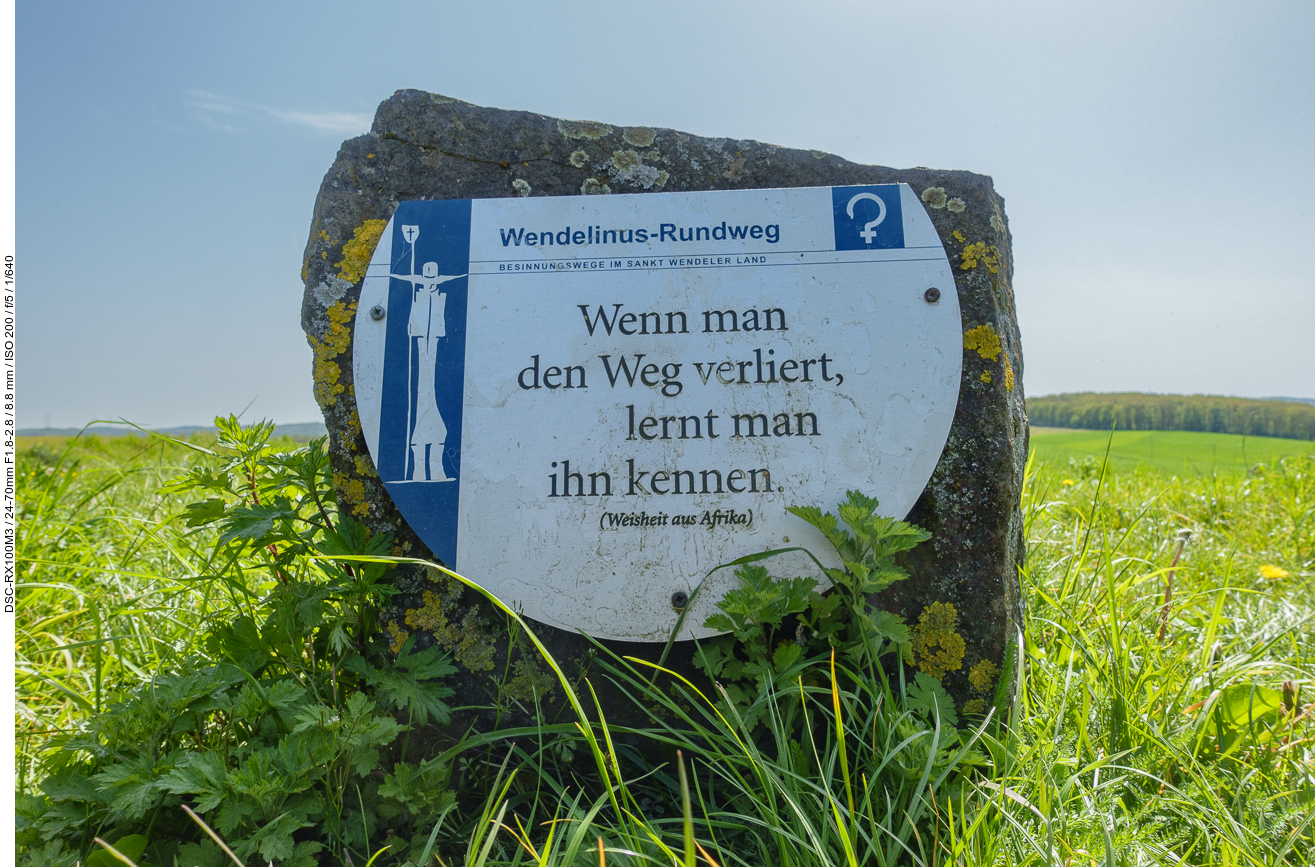 Zum Glück habe ich den Track im GPS ;-)