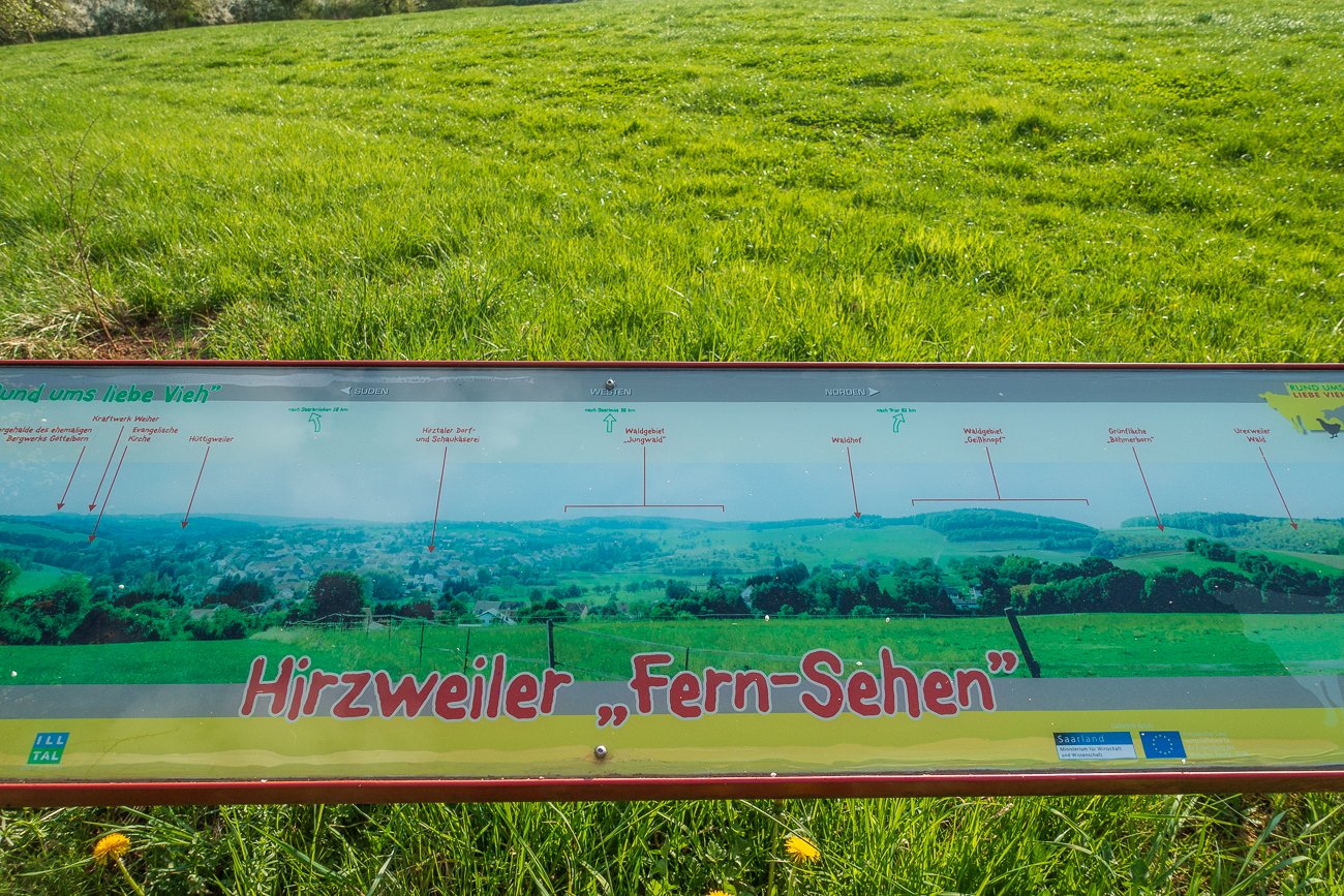 Hinweis auf den Hirzweilerblick ...