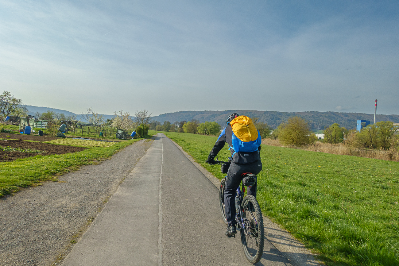 ... und schon sind wir auf der Strecke