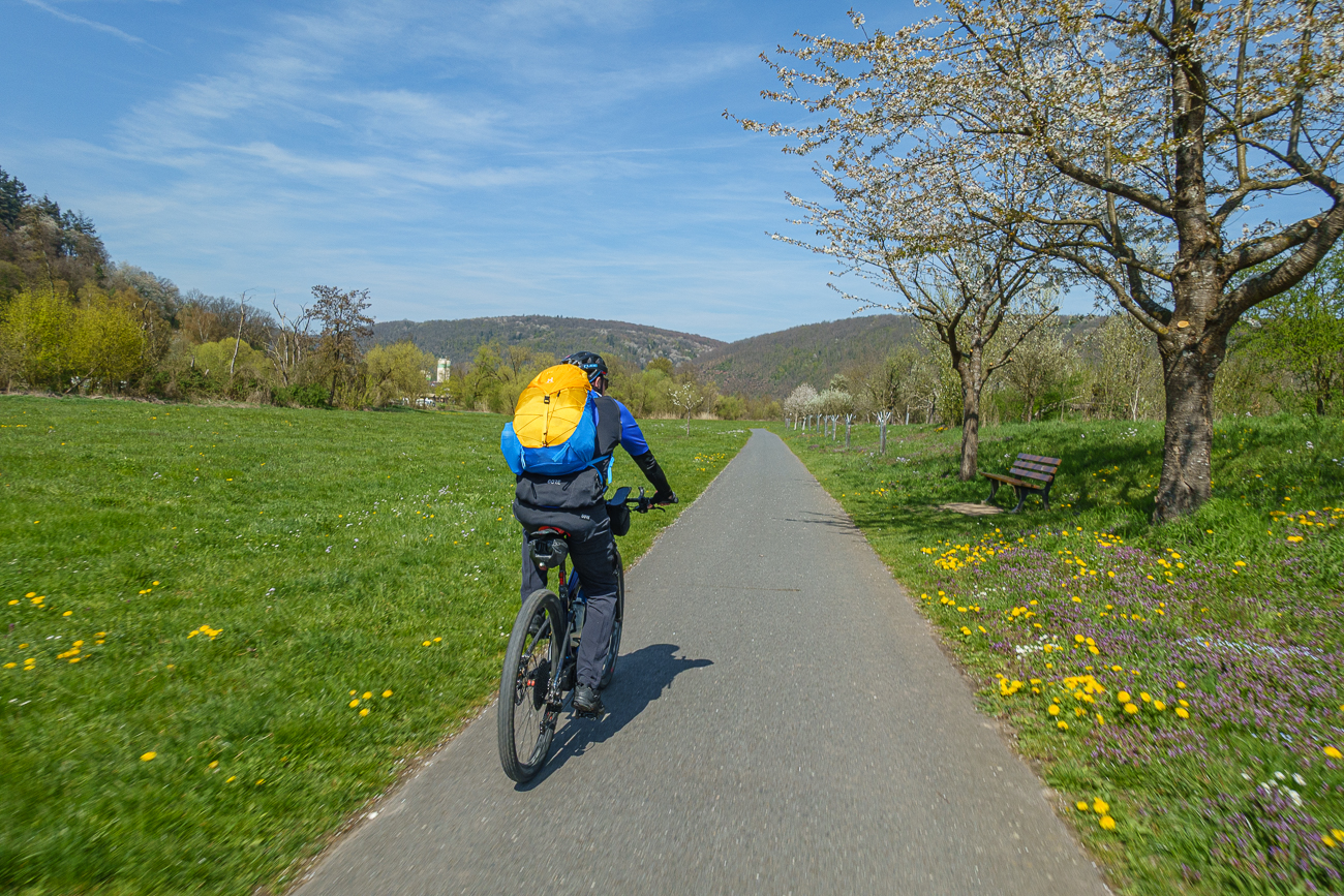 Tolles Wetter &uuml;ber dem Mainradweg