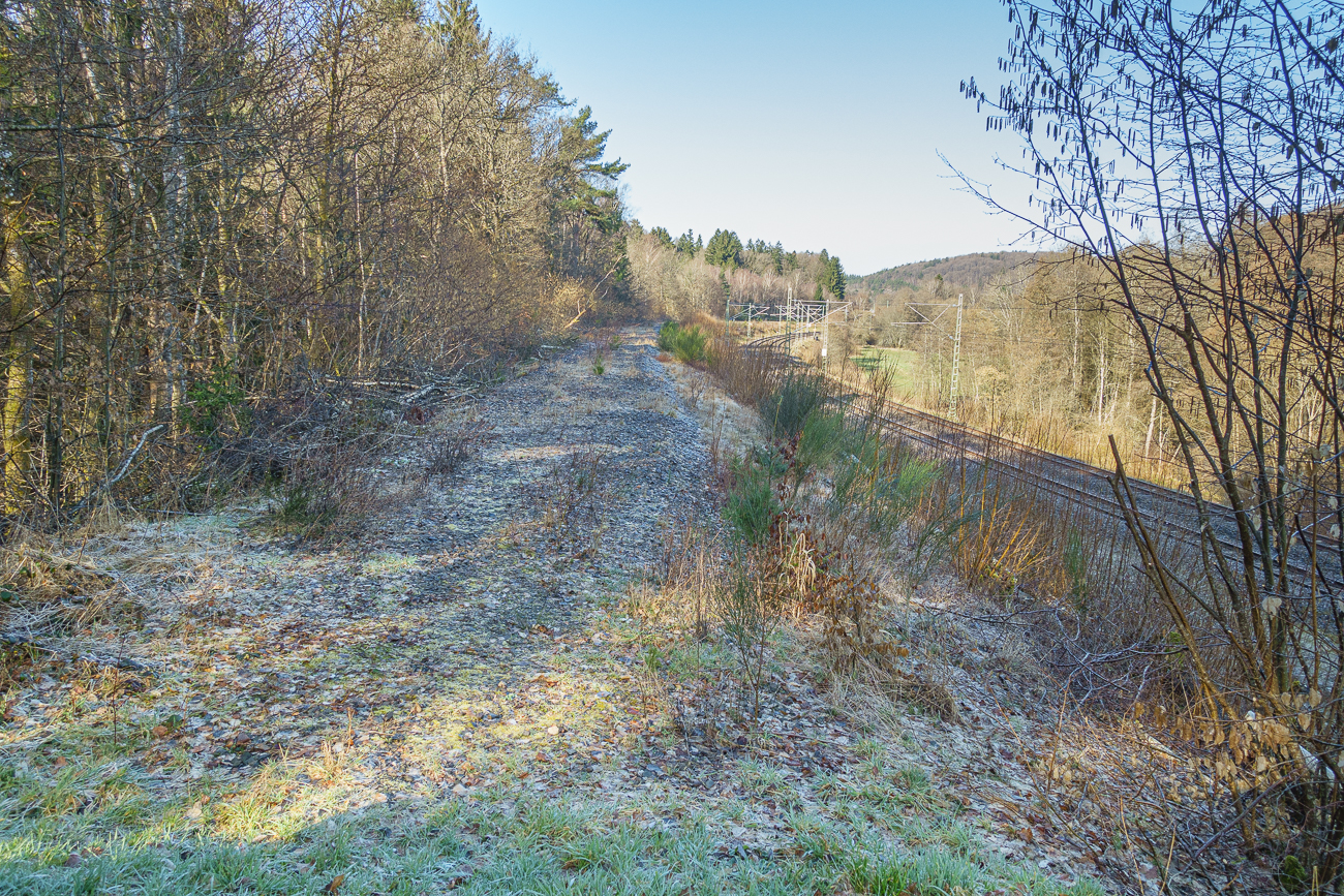 Fr&uuml;here Bahnstrecke, Gleise entfernt