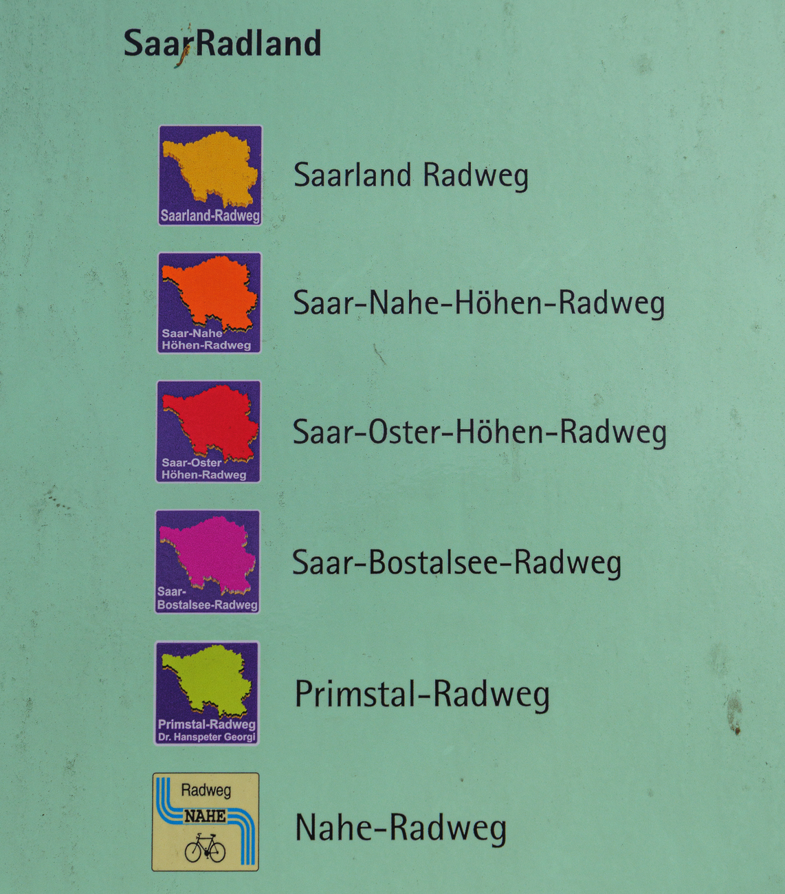 Weitere Radwege im Saarland