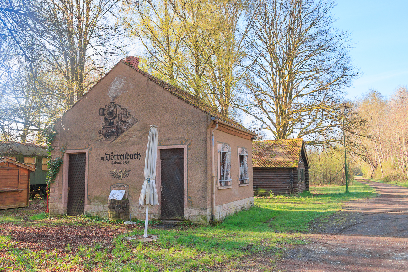 Start der Tour am alten Bahnhof in D&ouml;rrenbach