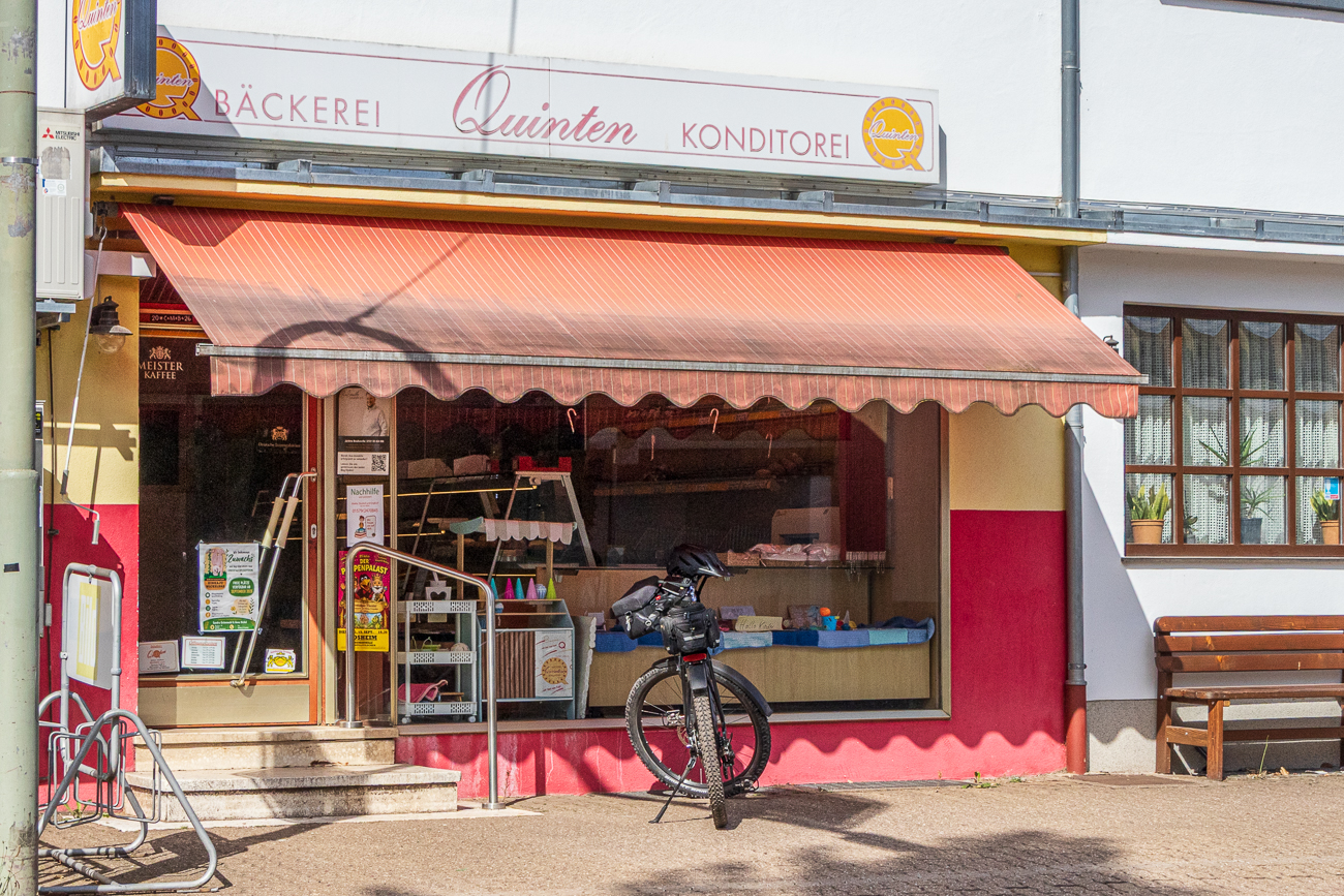 Pause beim Bäcker