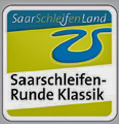 Kennzeichnung des Radwegs "Saarschleifen-Runde Klassik"